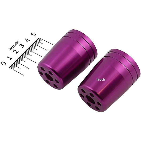 ウルトラヘビーバーエンドアウターカバー M6 2個入り ブルーベリー