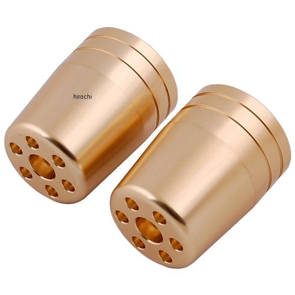 ウルトラヘビーバーエンドアウターカバー M6 2個入り シャンパンゴールド