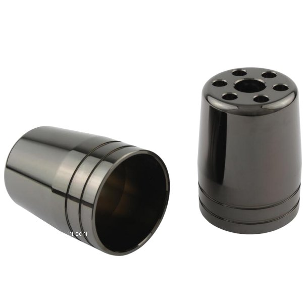 ウルトラヘビーバーエンドアウターカバー M6 2個入り ブラッククローム