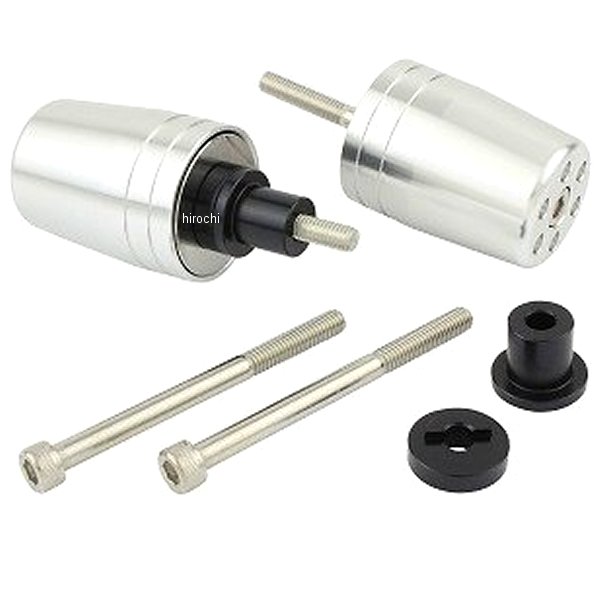 ウルトラヘビー バーエンド M6 カワサキ用 シルバー