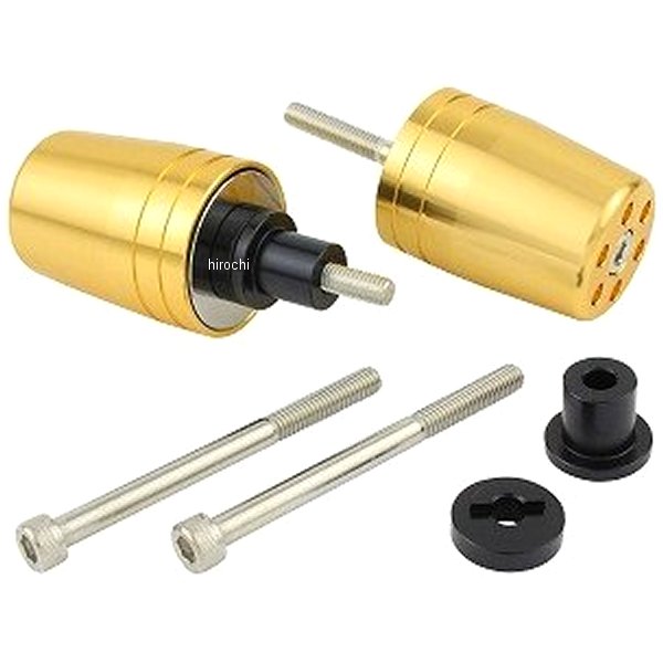 ウルトラヘビー バーエンド M6 カワサキ用 シャンパンゴールド