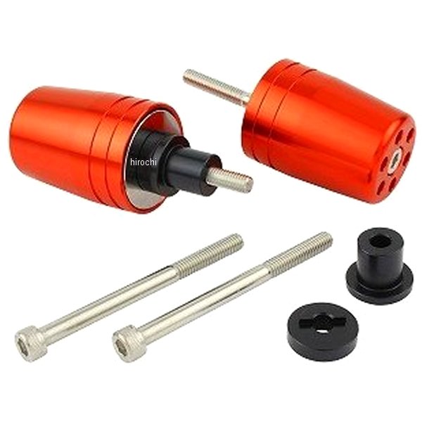 ウルトラヘビー バーエンド M6 カワサキ用 ディープオレンジ