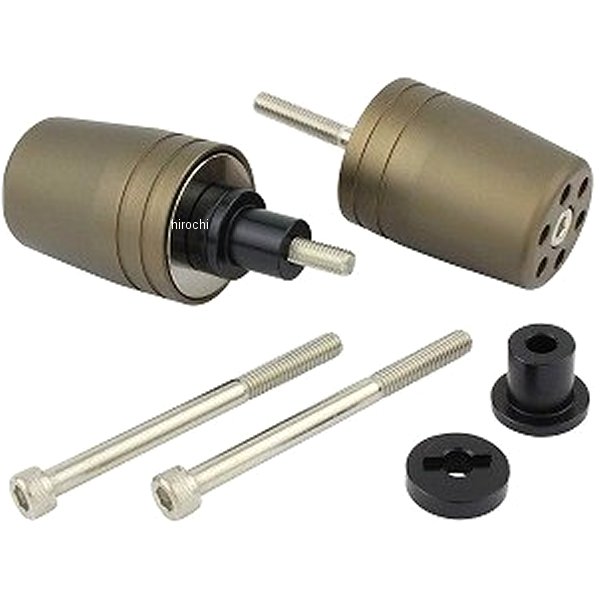 ウルトラヘビー バーエンド M6 カワサキ用 マットチタン