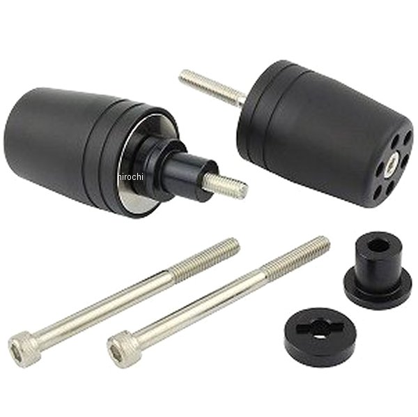 ウルトラヘビー バーエンド M6 カワサキ用 マットブラック