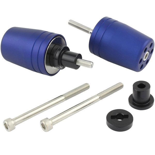 ウルトラヘビー バーエンド M6 カワサキ用 マットブルー