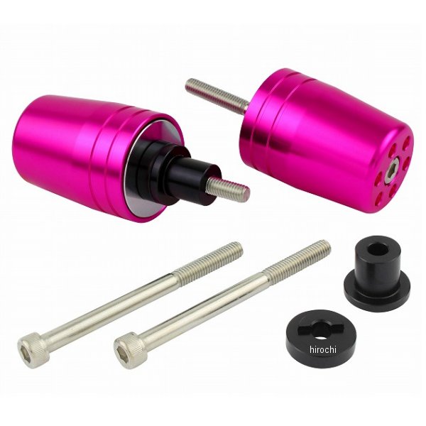 ウルトラヘビーバーエンドタイプ1 カワサキ純正ハンドル用 M6 ピンク