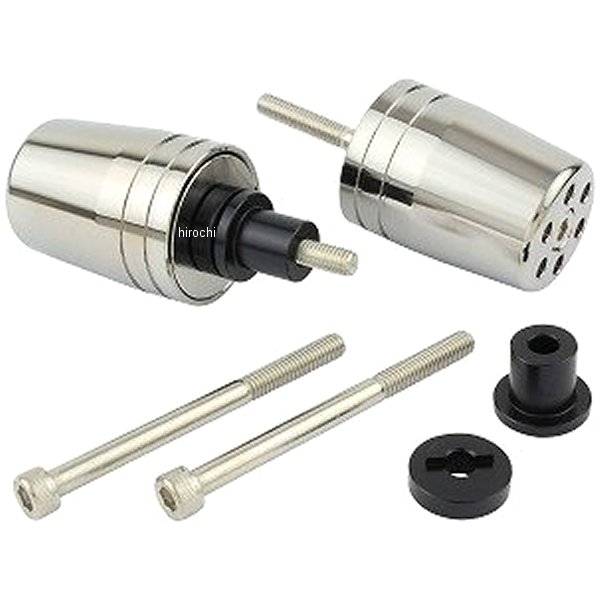 ウルトラヘビー バーエンド M6 カワサキ用 メッキ