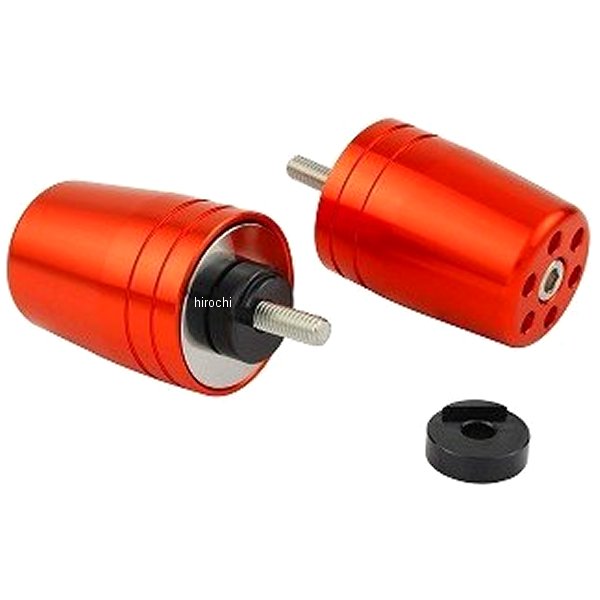 ウルトラヘビーバーエンド M6 ヤマハ、KTM用 ディープオレンジ