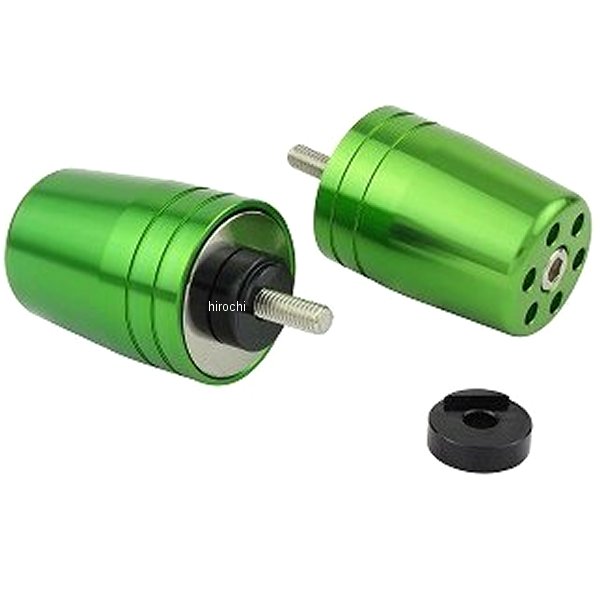 ウルトラヘビーバーエンド M6 ヤマハ、KTM用 ライトグリーン