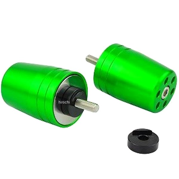 ウルトラヘビーバーエンド M6 ヤマハ、KTM用 ライムグリーン