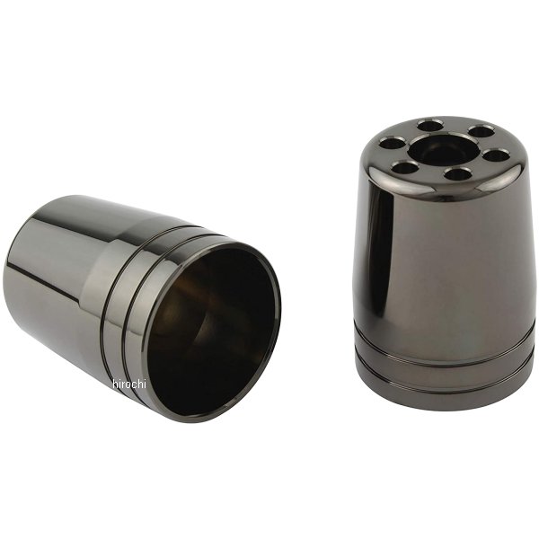 ウルトラヘビーバーエンドアウターカバー M8 2個入り ブラッククローム