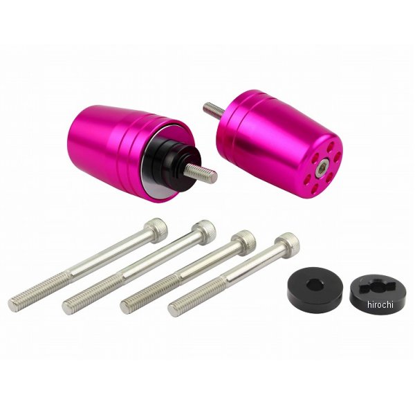 ウルトラヘビーバーエンドタイプ1 ホンダ/スズキ純正ハンドル用 M6 ピンク