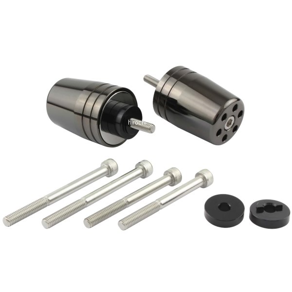 ウルトラヘビーバーエンド M6 ホンダ、スズキ用 ブラッククローム