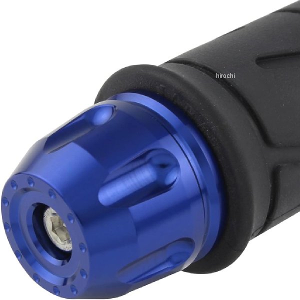 リボルバーエンド カワサキ純正ハンドル M8タイプ ブルー