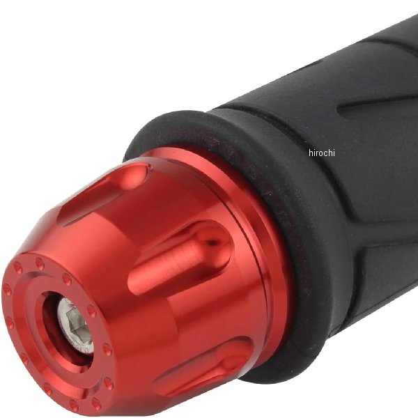 リボルバーエンド カワサキ純正ハンドル M8タイプ レッド