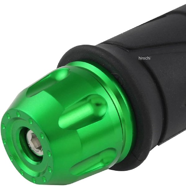 リボルバーエンド カワサキ純正ハンドル M8タイプ ライムグリーン
