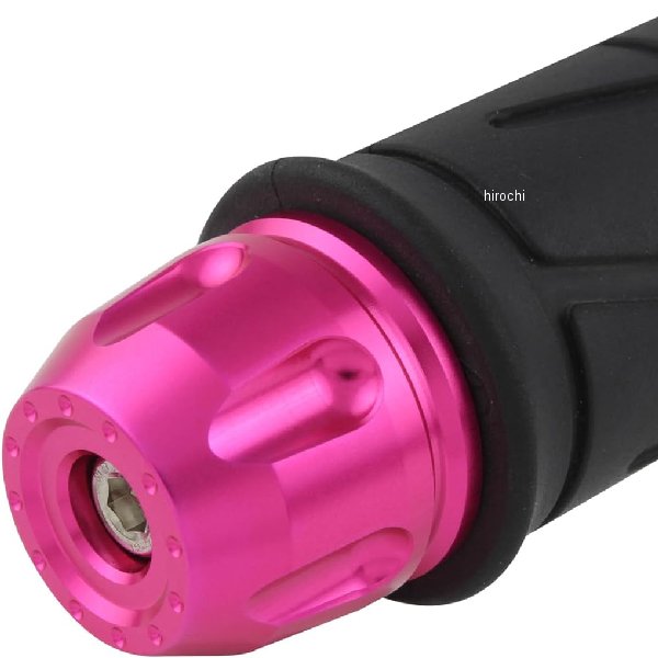 リボルバーエンド カワサキ純正ハンドル M8タイプ ピンク