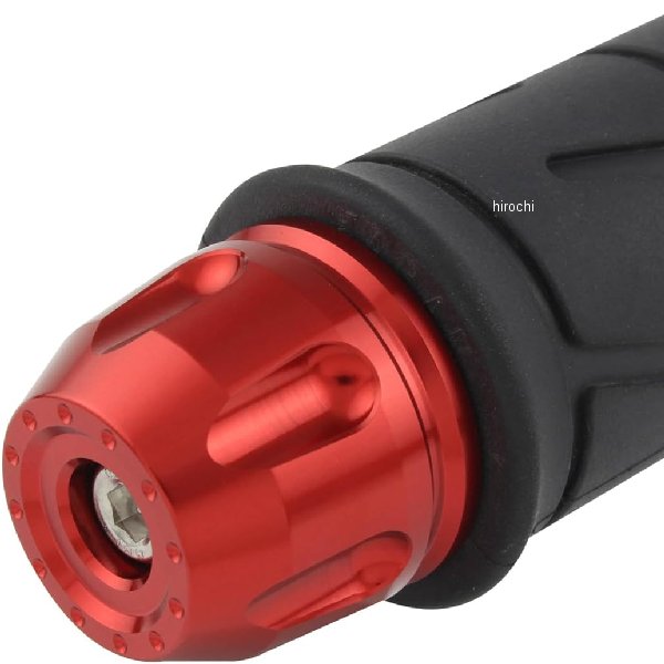 リボルバーエンド ヤマハ純正ハンドル M6タイプ レッド