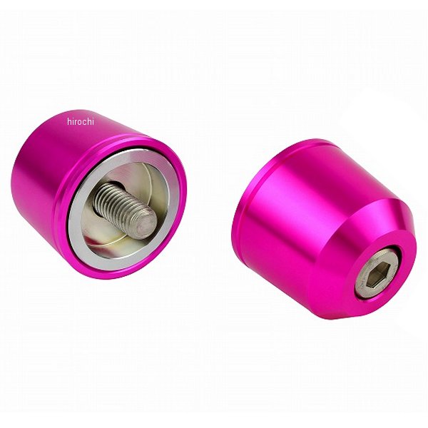 ミドルウェイトバーエンド カワサキ純正ハンドル用 M8 ピンク