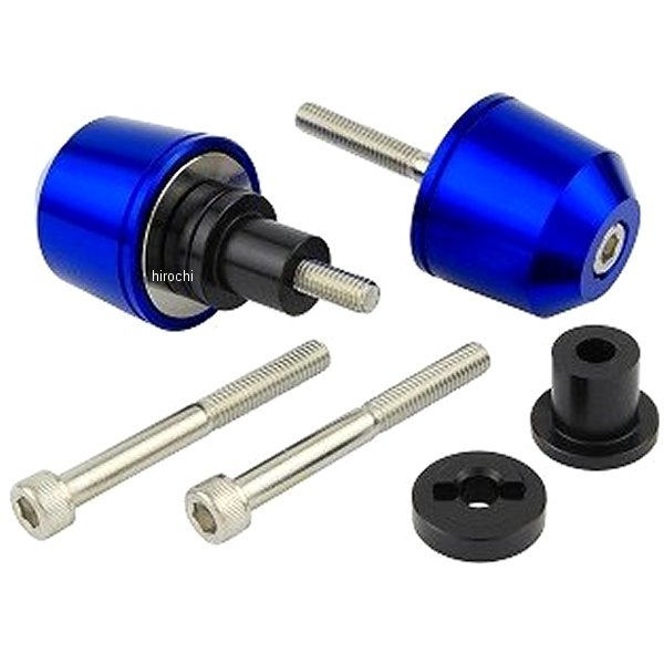 ミドルウエイトバーエンド M6 カワサキ用 青