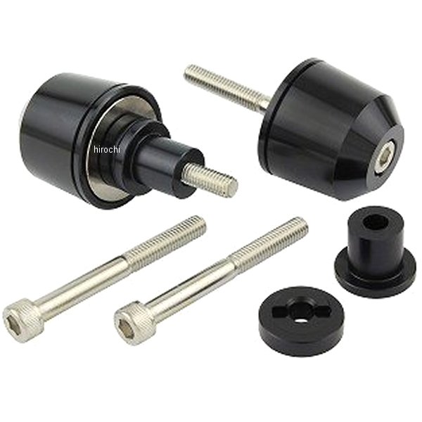 ミドルウエイトバーエンド M6 カワサキ用 黒