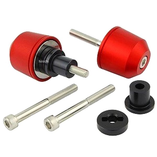 ミドルウエイトバーエンド M6 カワサキ用 マットレッド