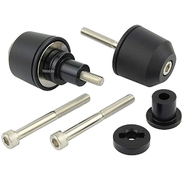 ミドルウエイトバーエンド M6 カワサキ用 マットブラック