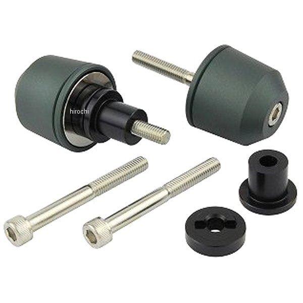 ミドルウエイトバーエンド M6 カワサキ用 マットグレー