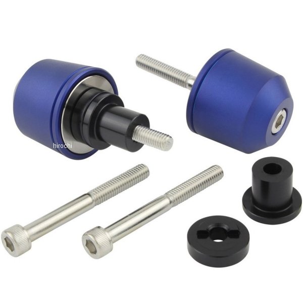 ミドルウエイトバーエンド M6 カワサキ用 マットブルー