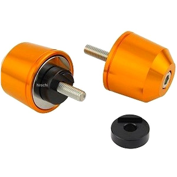 ミドルウエイト バーエンド M6 ヤマハ、KTM用 ゴールド