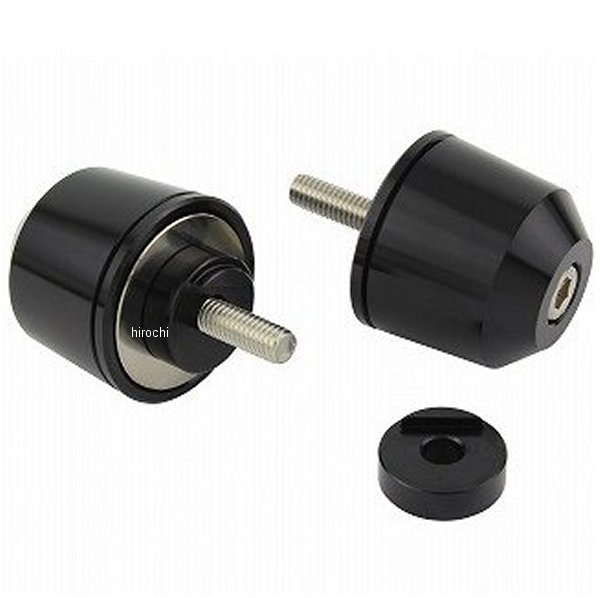 ミドルウエイト バーエンド M6 ヤマハ、KTM用 黒