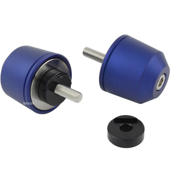 ミドルウエイト バーエンド M6 ヤマハ、KTM用 マットブルー