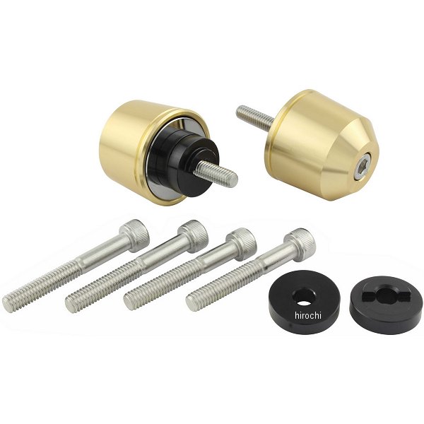 ミドルウエイトバーエンド M6 ホンダ、スズキ用 シャンパンゴールド