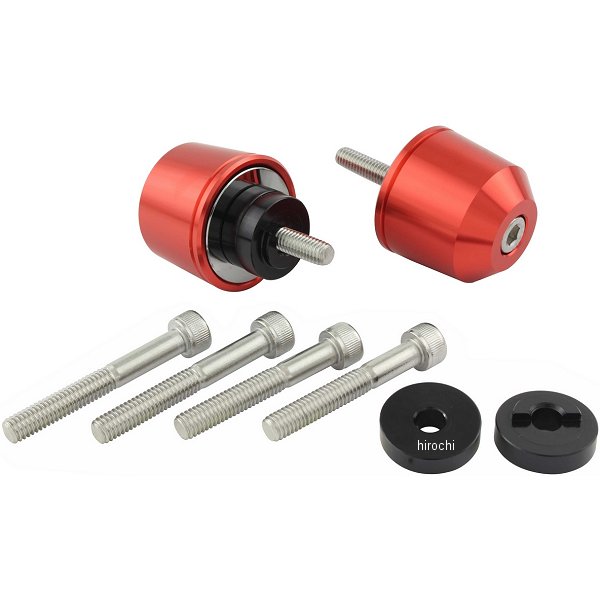 ミドルウエイトバーエンド M6 ホンダ、スズキ用 ディープオレンジ