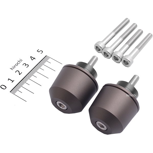 ミドルウエイトバーエンド M6 ホンダ、スズキ用 マットチタン