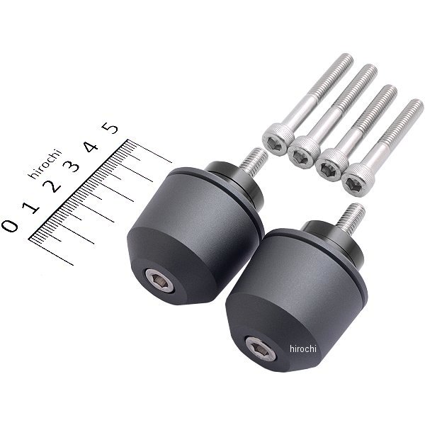 ミドルウエイトバーエンド M6 ホンダ、スズキ用 マットグレー