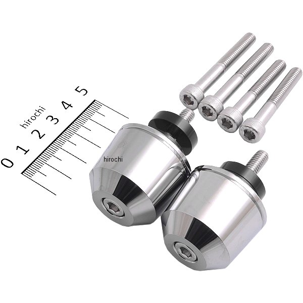 ミドルウエイトバーエンド M6 ホンダ、スズキ用 メッキ