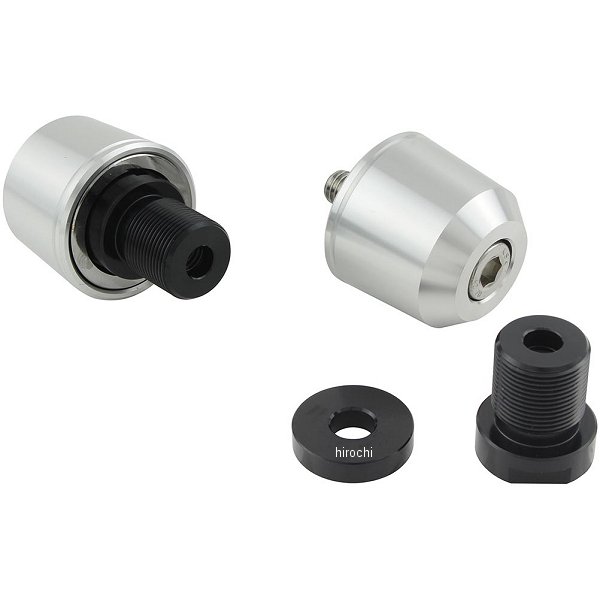 ミドルウエイトバーエンド M17 カワサキ用 シルバー