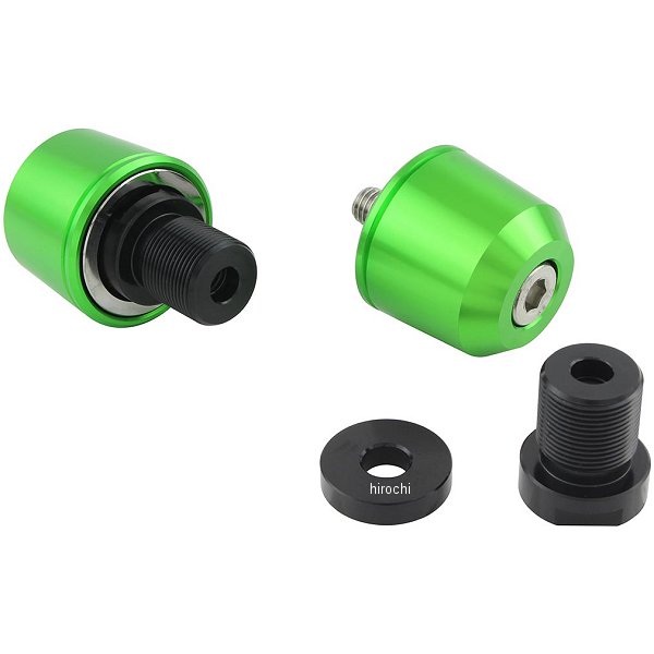 ミドルウエイトバーエンド M17 カワサキ用 ライムグリーン