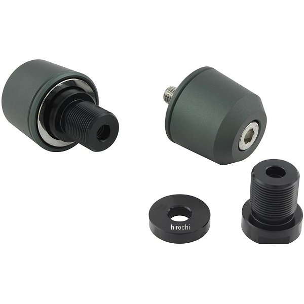 ミドルウエイトバーエンド M17 カワサキ用 マットグレー