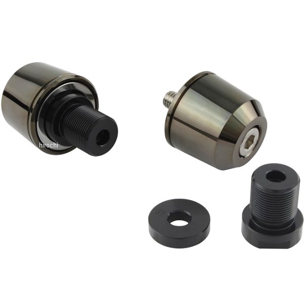 ミドルウエイトバーエンド M17 カワサキ用 ブラッククローム