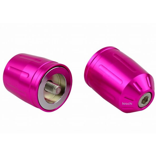 ウルトラヘビーバーエンドタイプ2 カワサキ純正ハンドル用 M8 ピンク