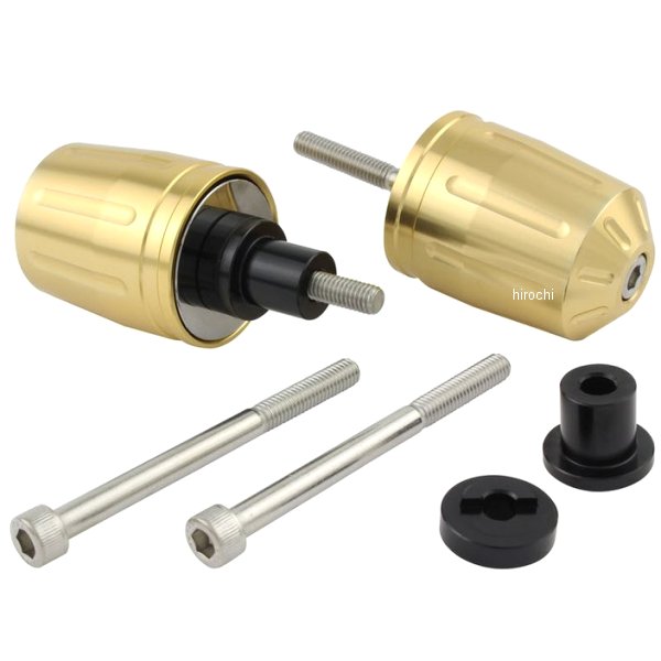 ウルトラヘビーバーエンド M6 カワサキ用 シャンパンゴールド