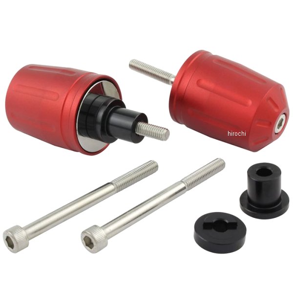 ウルトラヘビーバーエンド M6 カワサキ用 マットレッド