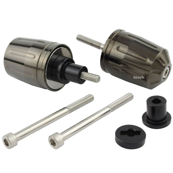 ウルトラヘビーバーエンド M6 カワサキ用 ブラッククローム