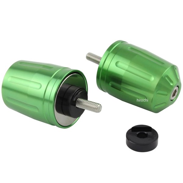 ウルトラヘビーバーエンドタイプ2 M6 ヤマハ、KTM用 ライトグリーン