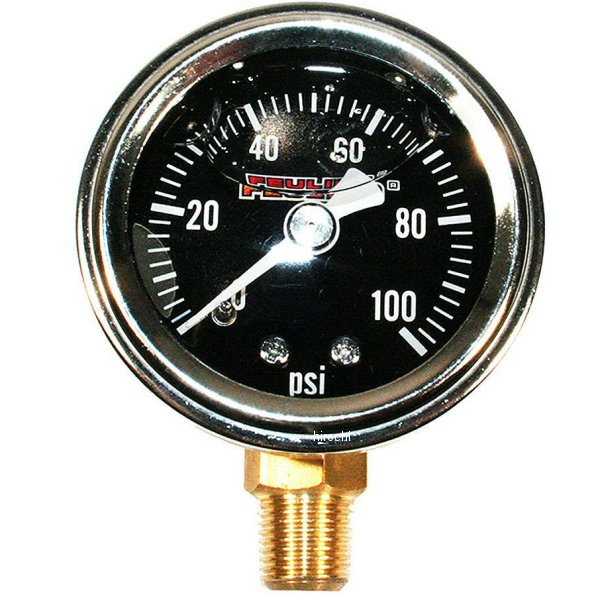 FEULING フューリング 100PSI オイルプレッシャーゲージ ボトムポート ブラック