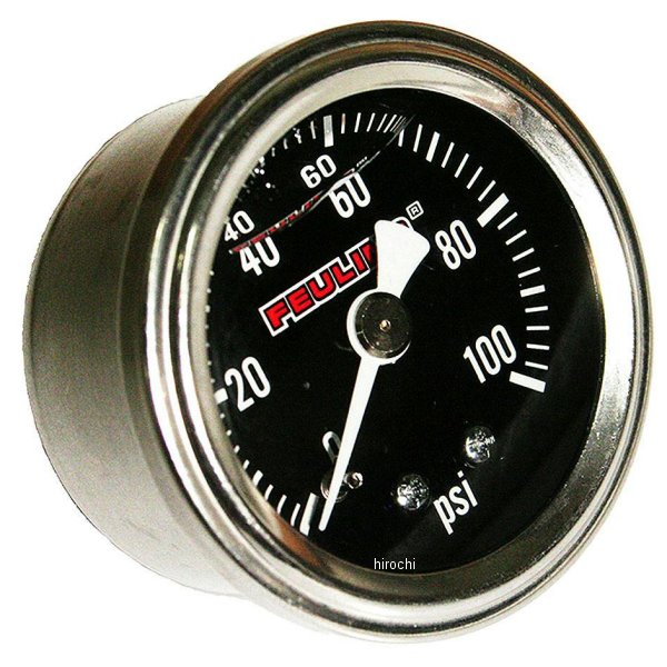 FEULING フューリング 100PSI オイルプレッシャーゲージ バックポート ブラック