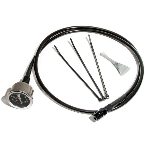 FEULING フューリング 100PSI リモートオイルプレッシャーゲージキット M8 ブラック