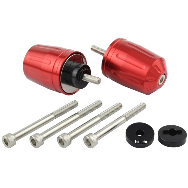 ウルトラヘビーバーエンドタイプ2 M6 ホンダ、スズキ用 赤